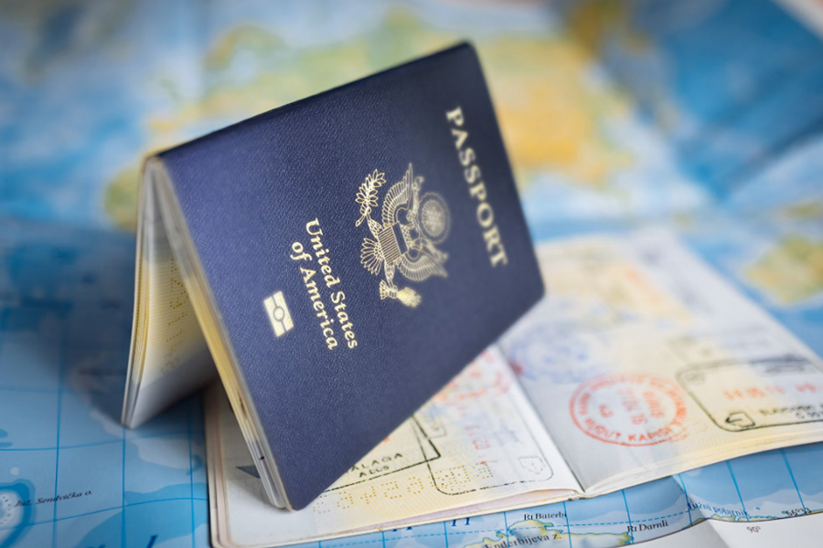 An expedited online passport